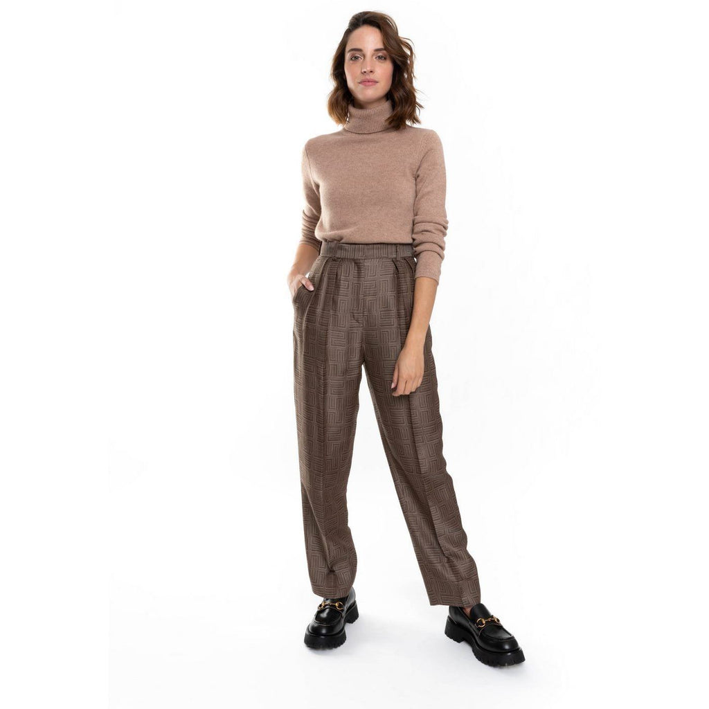 Pull Col Roulé Willow Camel, 100% Cachemire, 4 Fils, Jersey, 271Gr - Femme - Perfect Cashmere - The Bradery