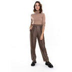 Pull Col Roulé Willow Camel, 100% Cachemire, 4 Fils, Jersey, 271Gr - Femme - Perfect Cashmere - The Bradery