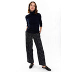 Pull Col Roulé Willow Marine, Jersey, 271 Gr, 100% Cachemire, 4 Fils - Femme - Perfect Cashmere - The Bradery