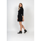 Pull Col Roulé Willow Noir, Jersey, 271 Gr, 100% Cachemire, 4 Fils - Femme - Perfect Cashmere - The Bradery