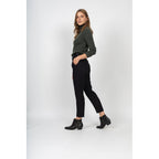 Pull Col Roulé Willow Vert Sombre, 100% Cachemire, 4 Fils, Jersey, 271Gr - Femme - Perfect Cashmere - The Bradery