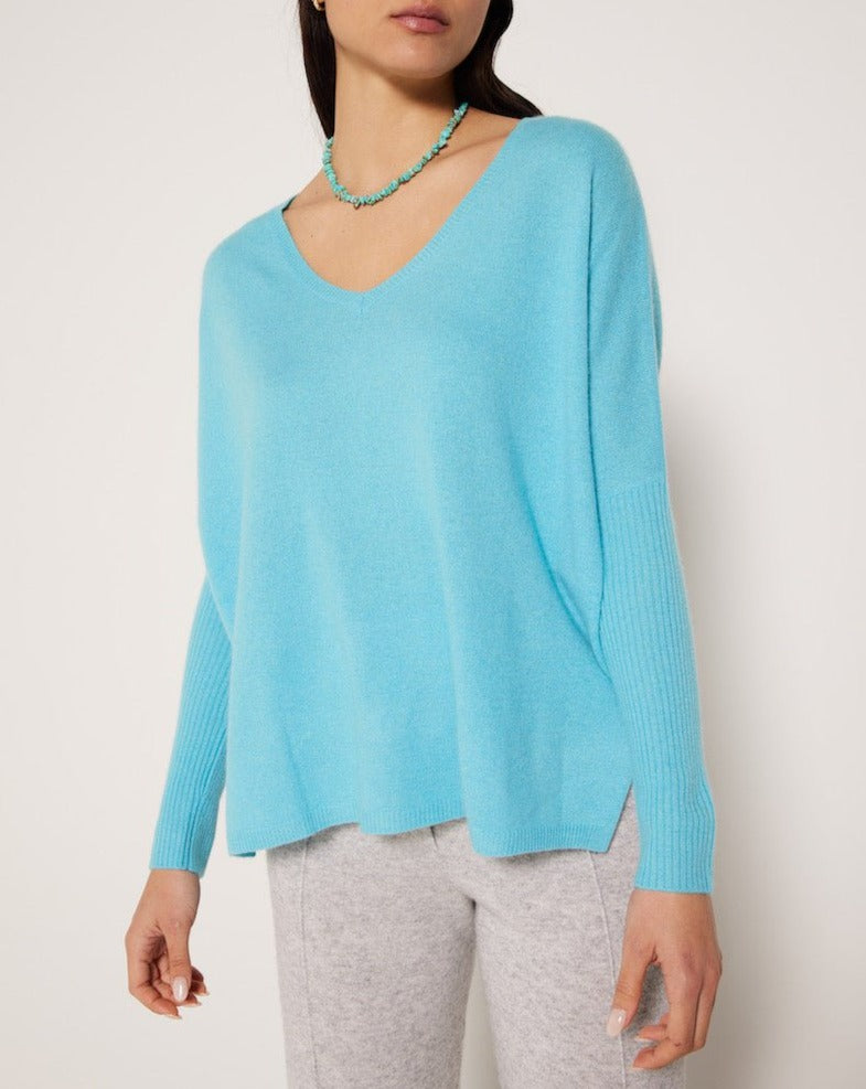 Pull Faustine - Turquoise Infini - Notshy - The Bradery