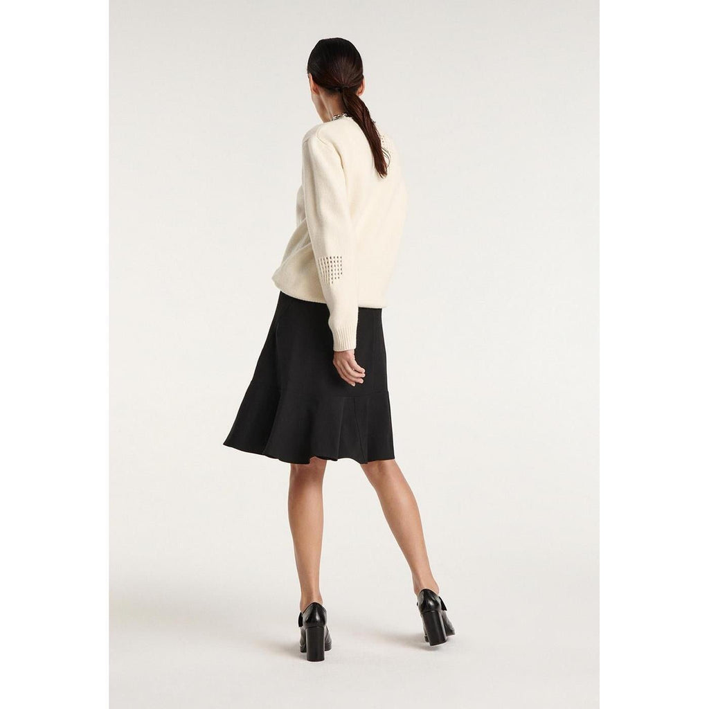 Pull Fin Laine Écru À Détail Texturé - Femme - The Kooples - The Bradery