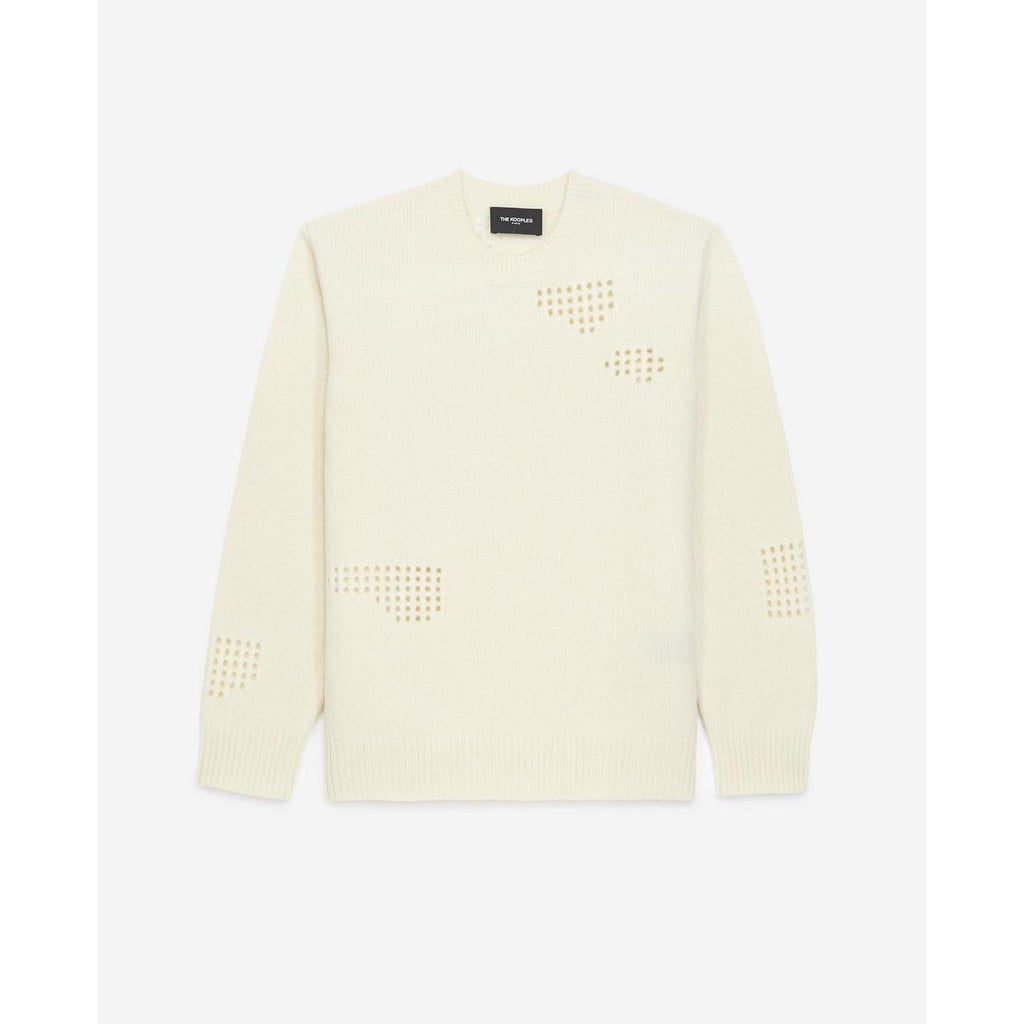 Pull Fin Laine Écru À Détail Texturé - Femme - The Kooples - The Bradery