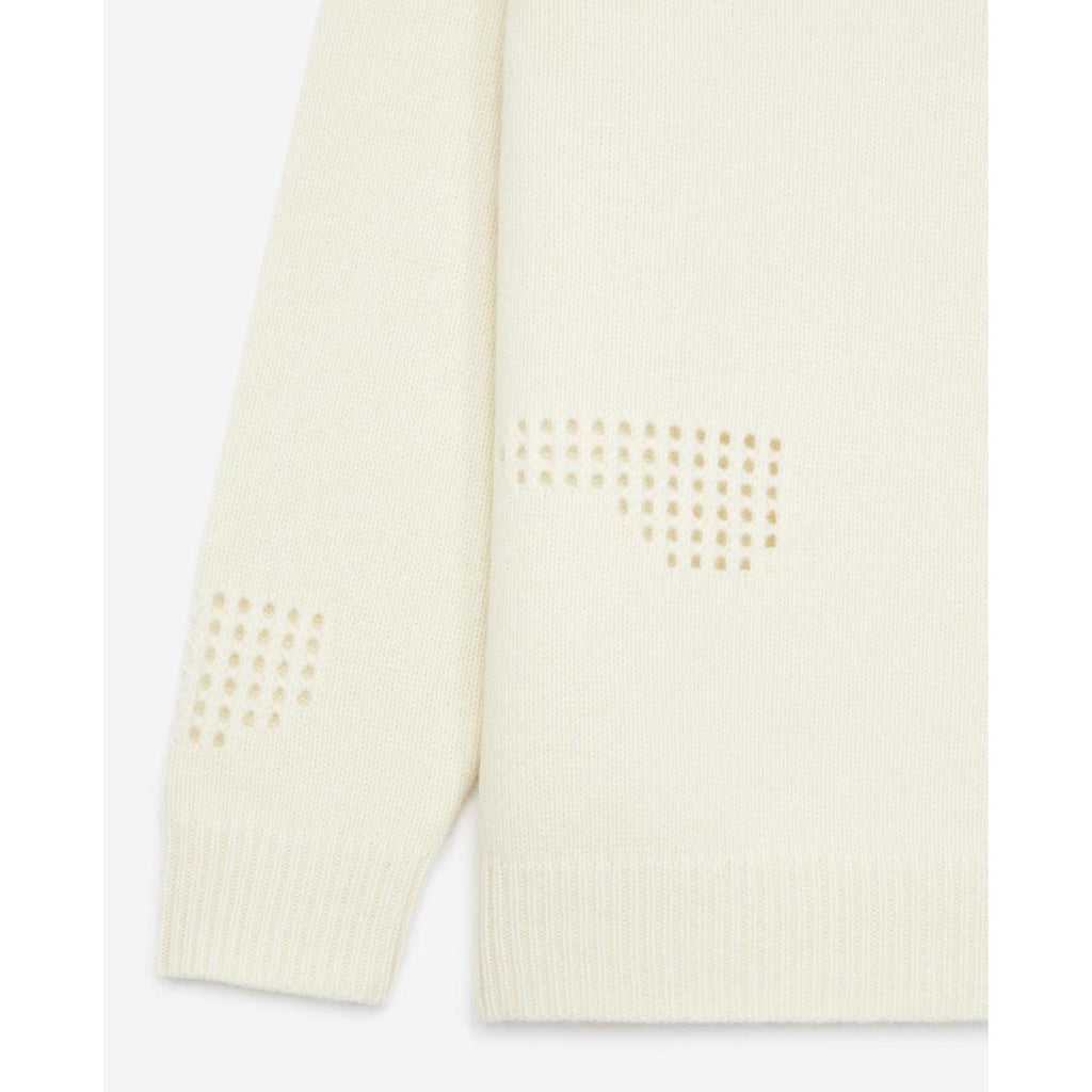 Pull Fin Laine Écru À Détail Texturé - Femme - The Kooples - The Bradery