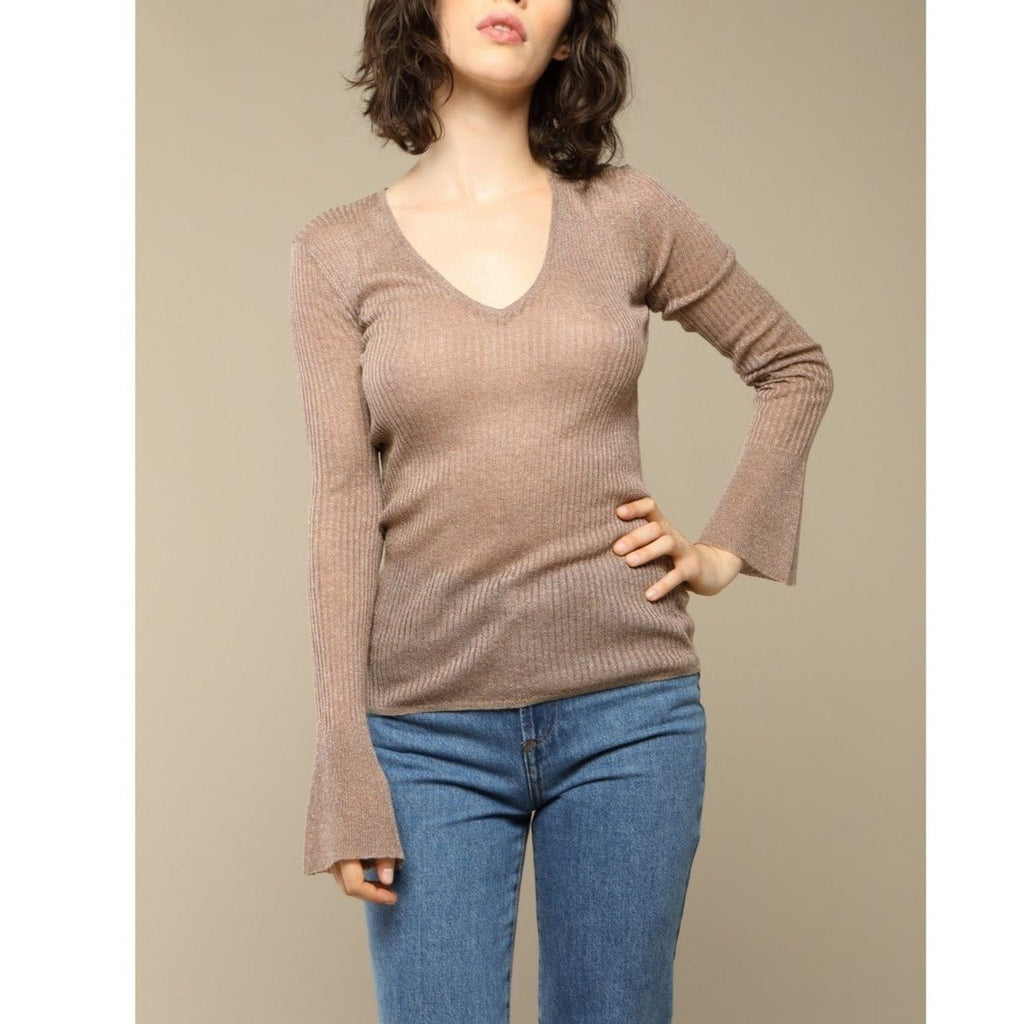 Pull Francoise - Maille Lurex Or - Rouje* - The Bradery