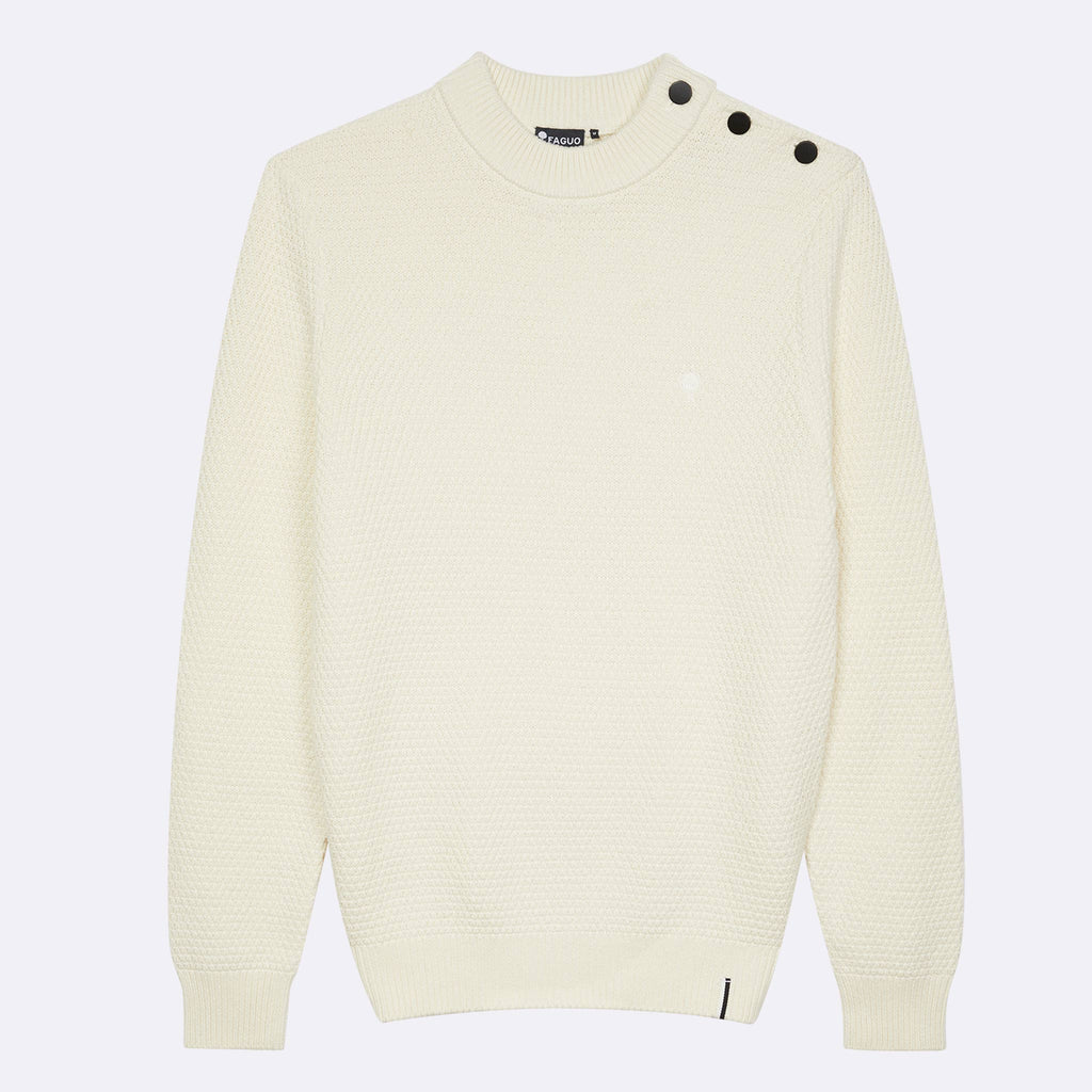 Pull Lucio Cotton - Ecru Prêt A Porter Faguo