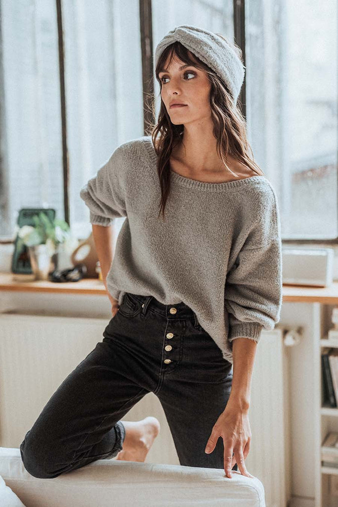 Pull Néva Gris - Saaj Paris - The Bradery