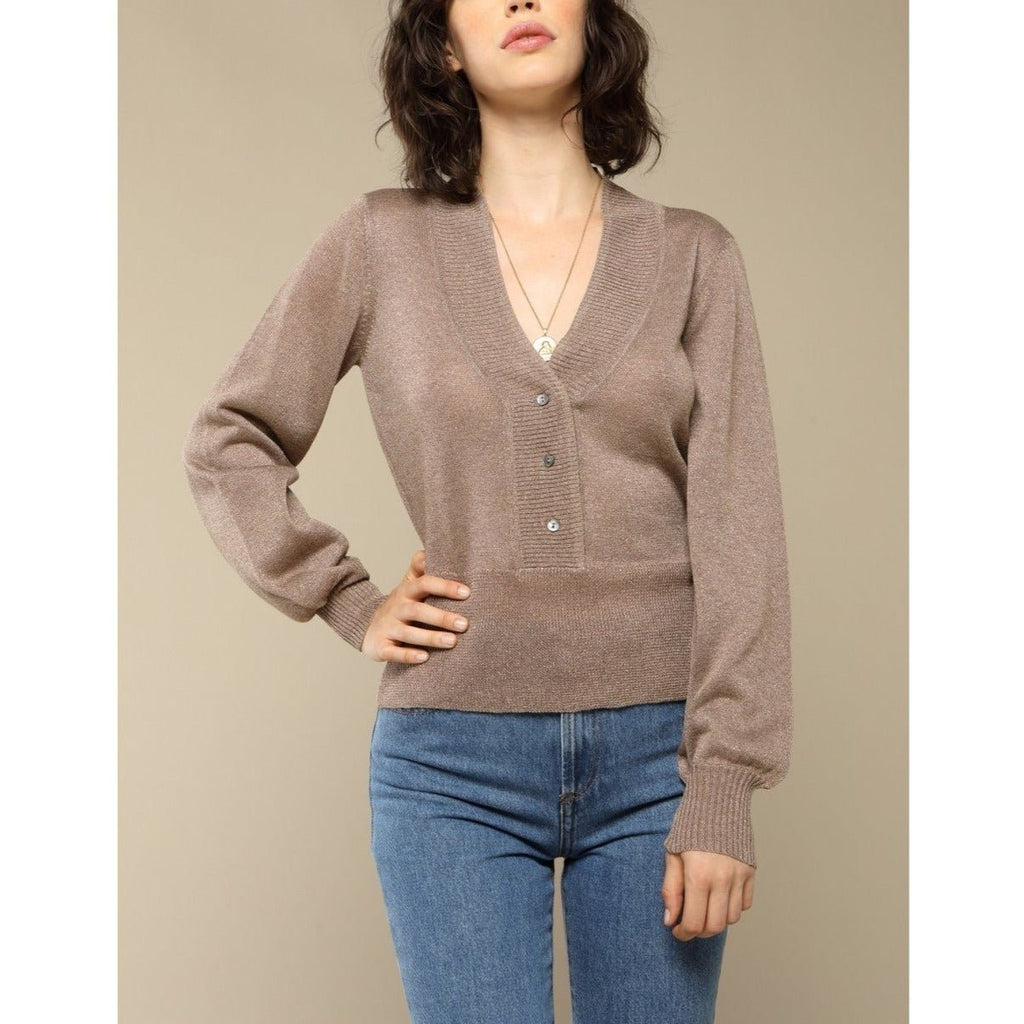 Pull Phoebe - Maille Lurex Or - Rouje* - The Bradery