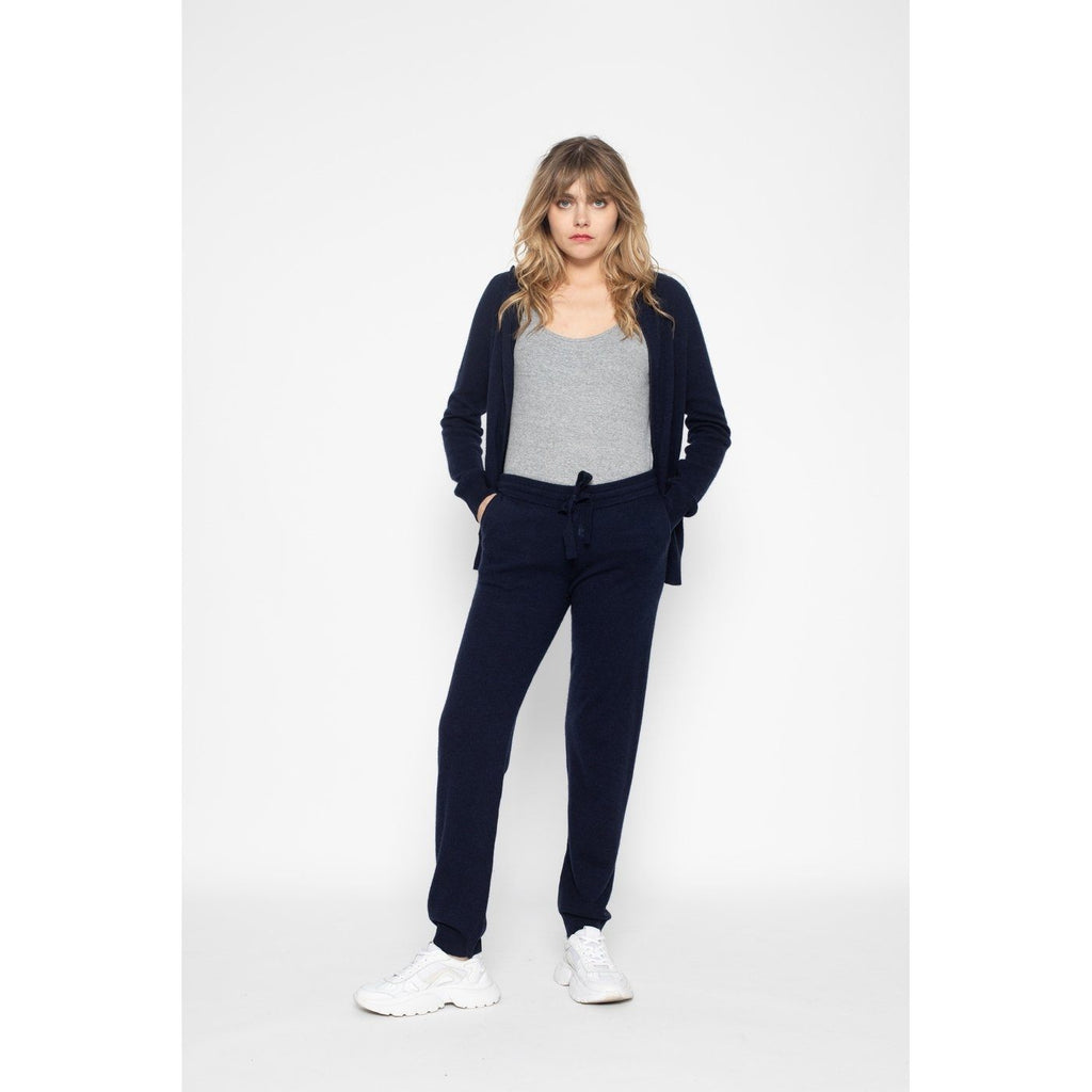 Pull Zippé A Capuche Emma Marine, 100% Cachemire, 2 Fils, Jersey - Femme - Perfect Cashmere - Perfect Cashmere* - The Bradery
