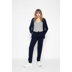 Pull Zippé A Capuche Emma Marine, 100% Cachemire, 2 Fils, Jersey - Femme - Perfect Cashmere - Perfect Cashmere* - The Bradery