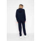Pull Zippé A Capuche Emma Marine, 100% Cachemire, 2 Fils, Jersey - Femme - Perfect Cashmere - Perfect Cashmere* - The Bradery