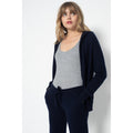 Pull Zippé A Capuche Emma Marine, 100% Cachemire, 2 Fils, Jersey - Femme - Perfect Cashmere - Perfect Cashmere* - The Bradery