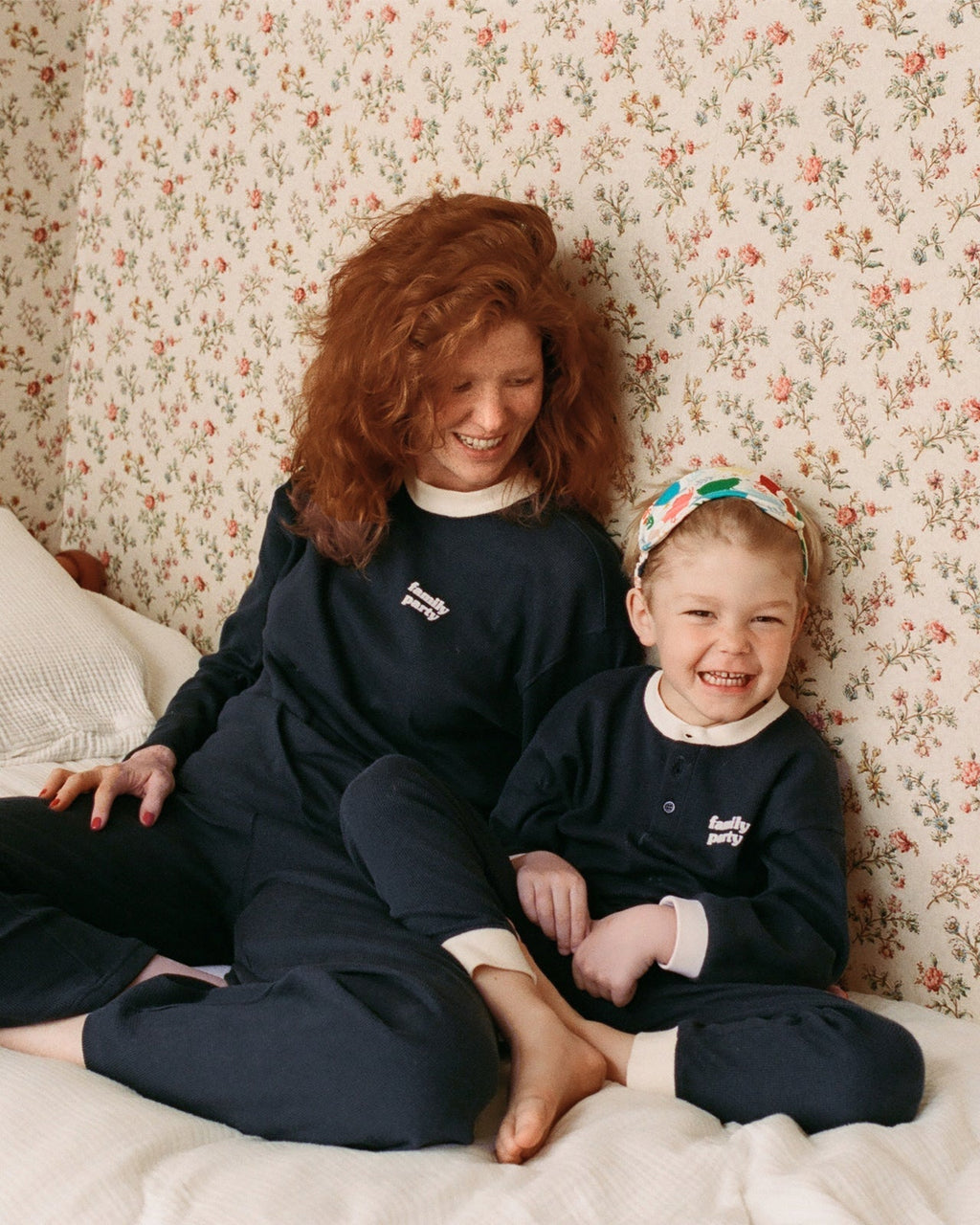 Le Pyjama Family Party Enfant En Coton Bio Nid D'Abeille - Charbon