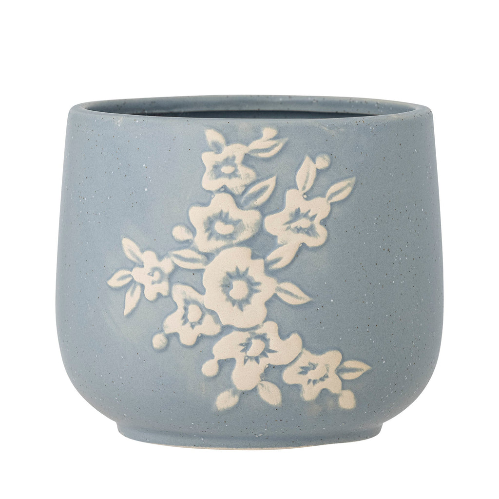 Betino - Cache-Pot - Bleu - Grès