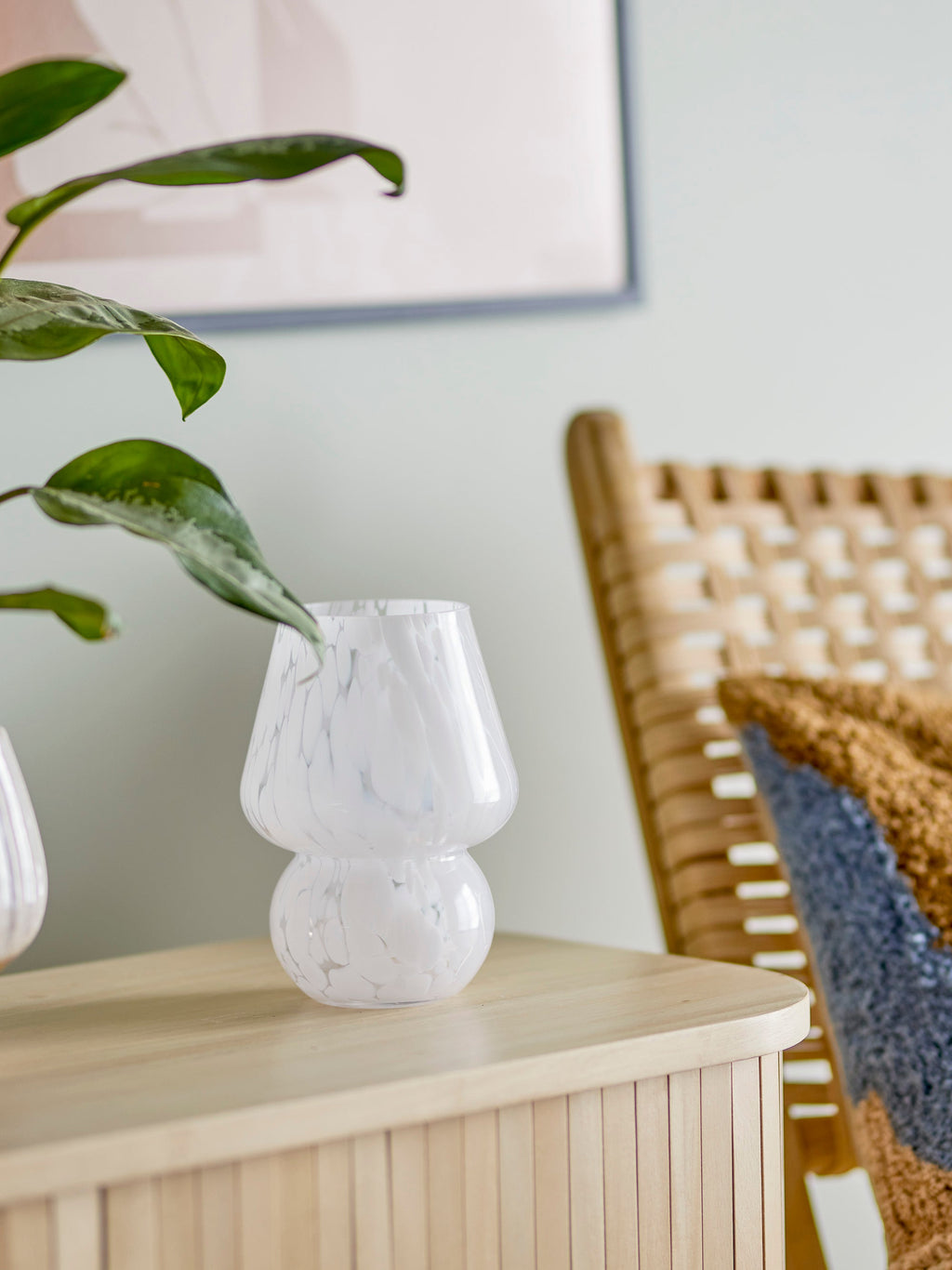 Halim - Vase - Blanc - Verre
