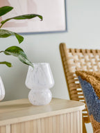 Halim - Vase - Blanc - Verre