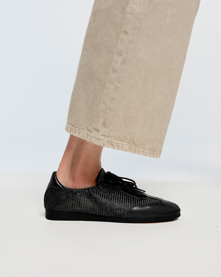 Mules Raluca Negro Malla