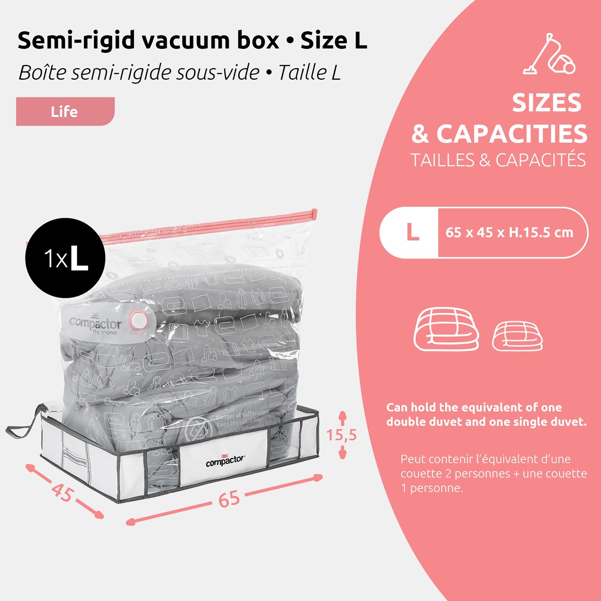 Housse De Rangement Sous Vide Ecologik