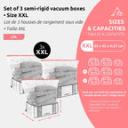 Lot 3 Housses Rangement Sous Vide Xxl