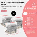 Lot 3 Housses Rangement Sous Vide M