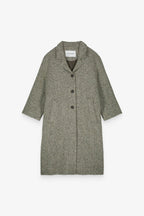 Margaux Lonnberg - Manteau Randal - Tweed Light Greeen