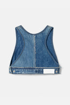 Top Levis Denim Bra - Tinted Indigo Fray