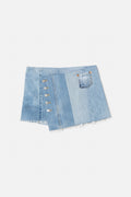 Jupe Levis Wrap Mini - Indigo