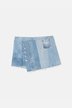 Jupe Levis Wrap Mini - Indigo