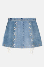 Jupe Levis Denim Laced Mini - Indigo