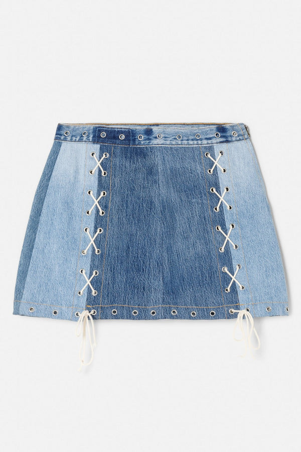 Jupe Levis Denim Laced Mini - Indigo