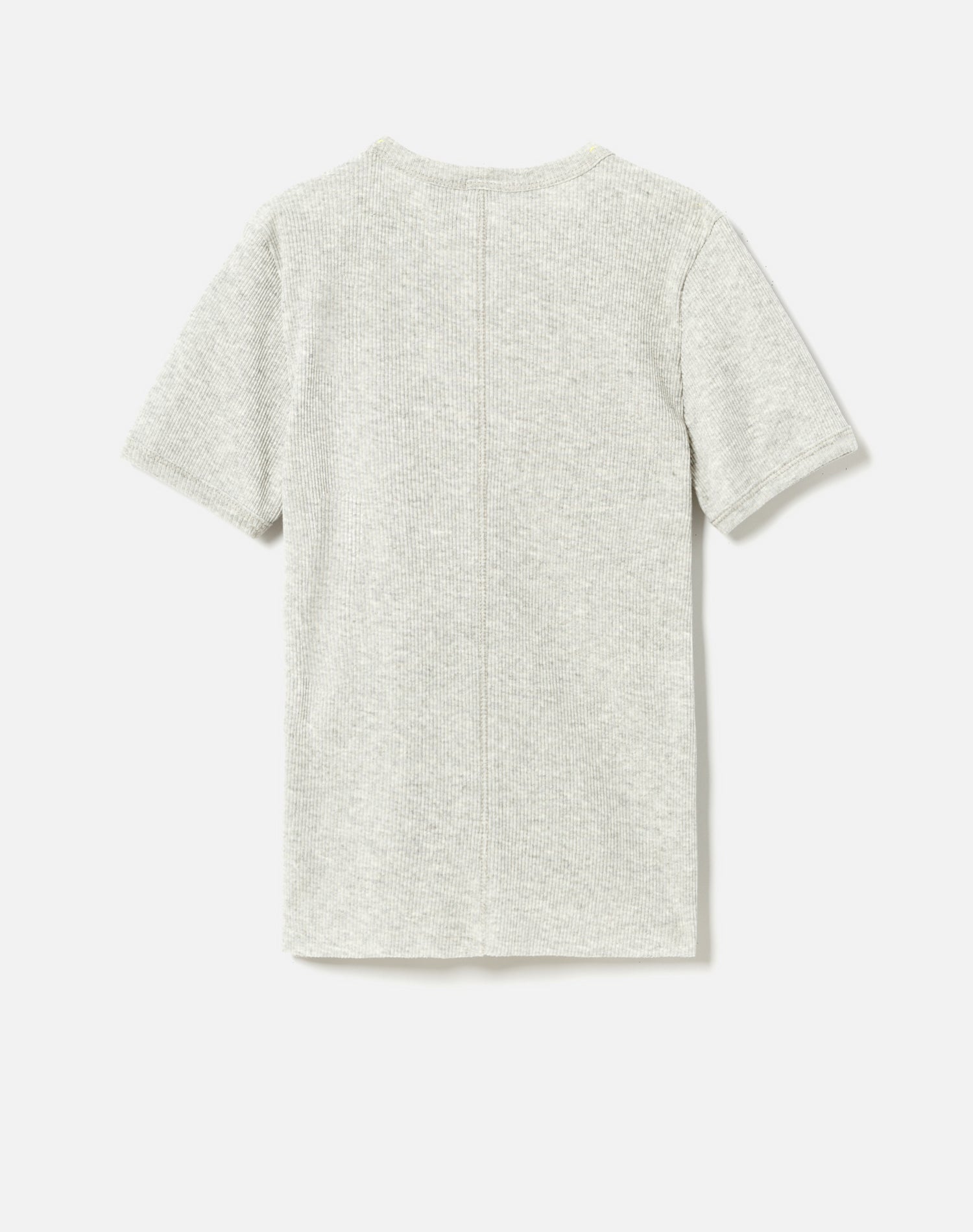 T-Shirt 90S Ribbed Cap Sleeve - Heather Grey