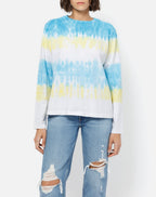 T-Shirt 50S Long Sleeve - Sky Stripe Tie Dye