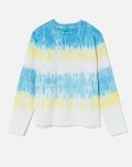 T-Shirt 50S Long Sleeve - Sky Stripe Tie Dye