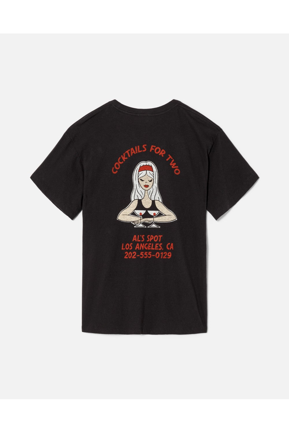 T-Shirt 90S Easy Cocktails For Two - Washed Black