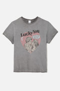 T-Shirt Classic Lucky You - Grey Haze