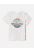 T-Shirt Classic Stanley Mouse Car - Vintage White