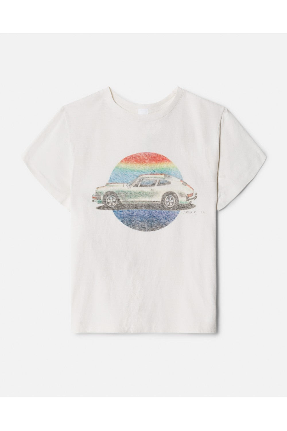 T-Shirt Classic Stanley Mouse Car - Vintage White