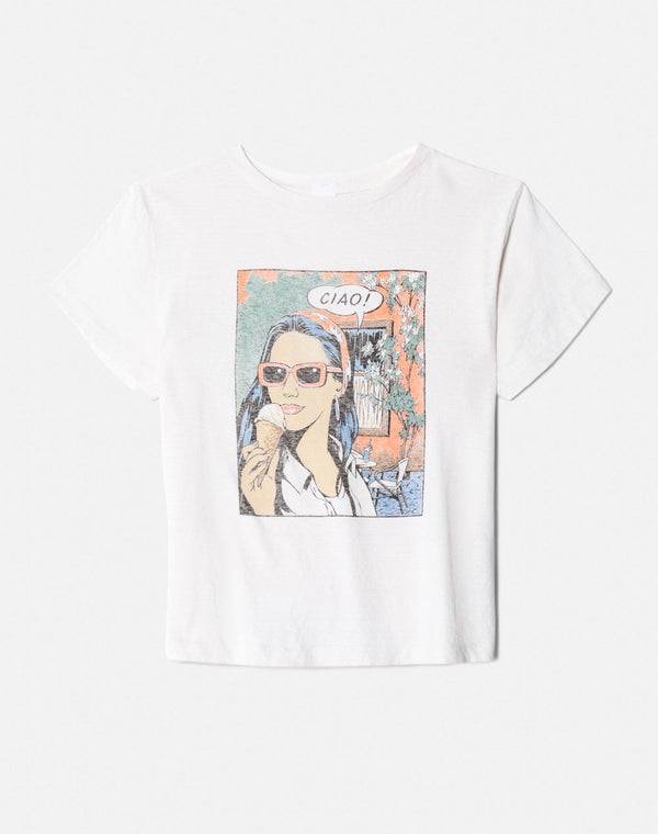 T-Shirt Classic Ciao - Vintage White