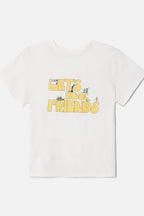 T-Shirt Classic Lets Be Friends - Vintage White