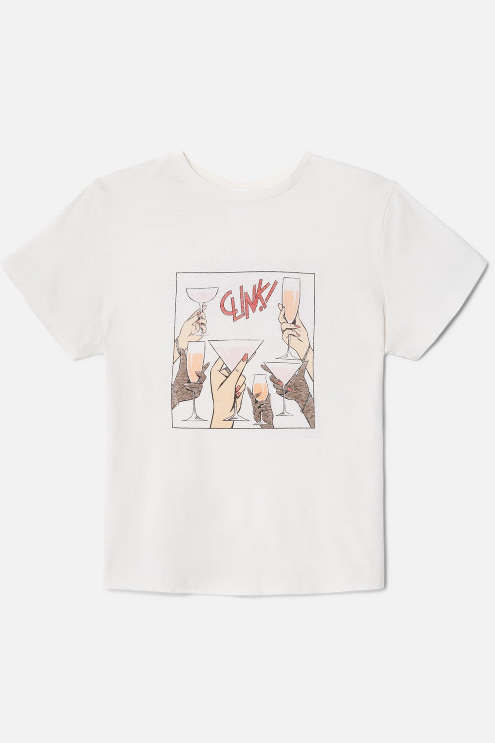 T-Shirt Classic Cheers - Vintage White