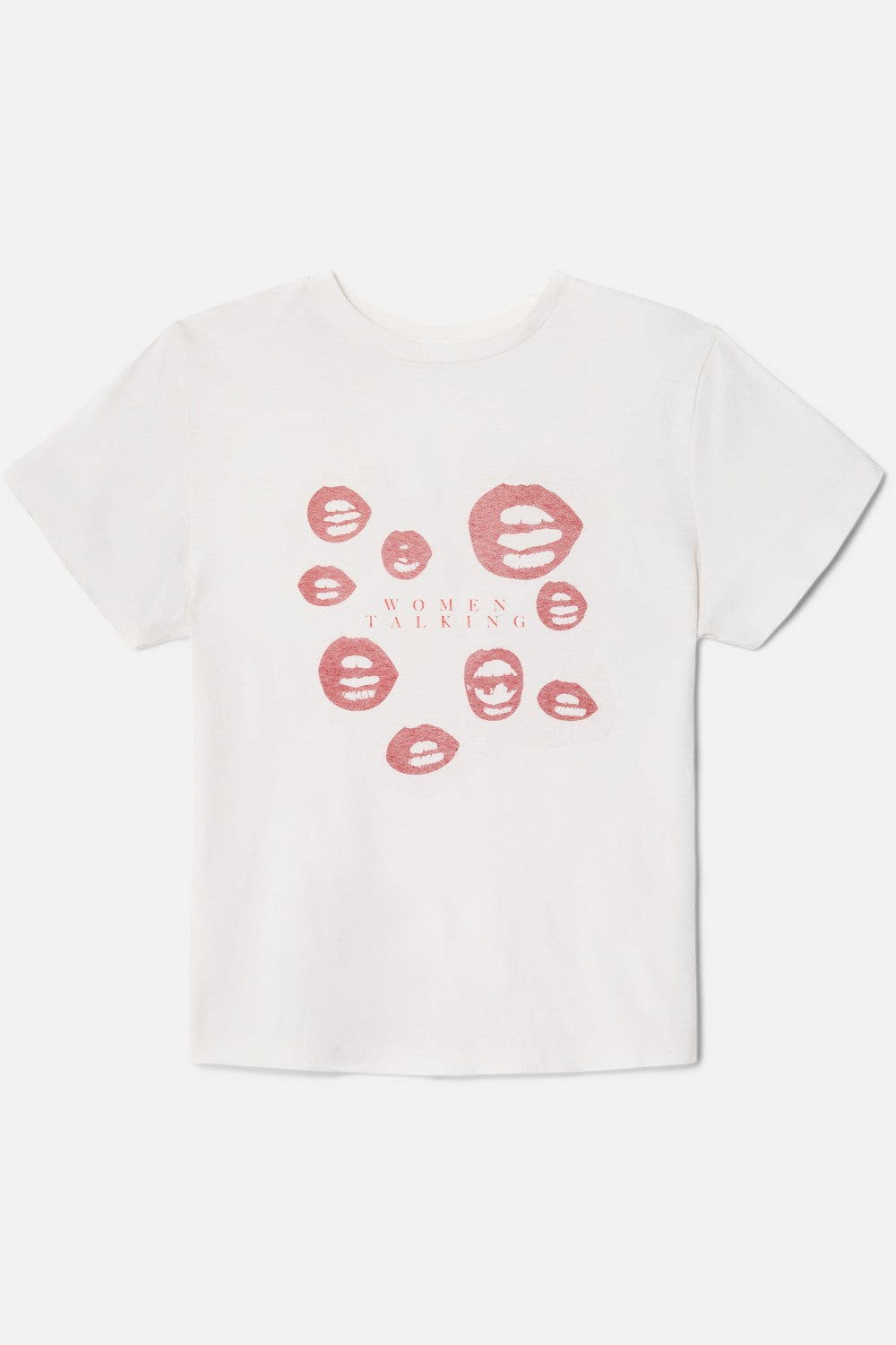 T-Shirt Classic Women Talking - Vintage White