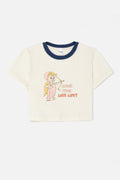 T-Shirt Micro Love Life - Vintage Ivory/Midnig