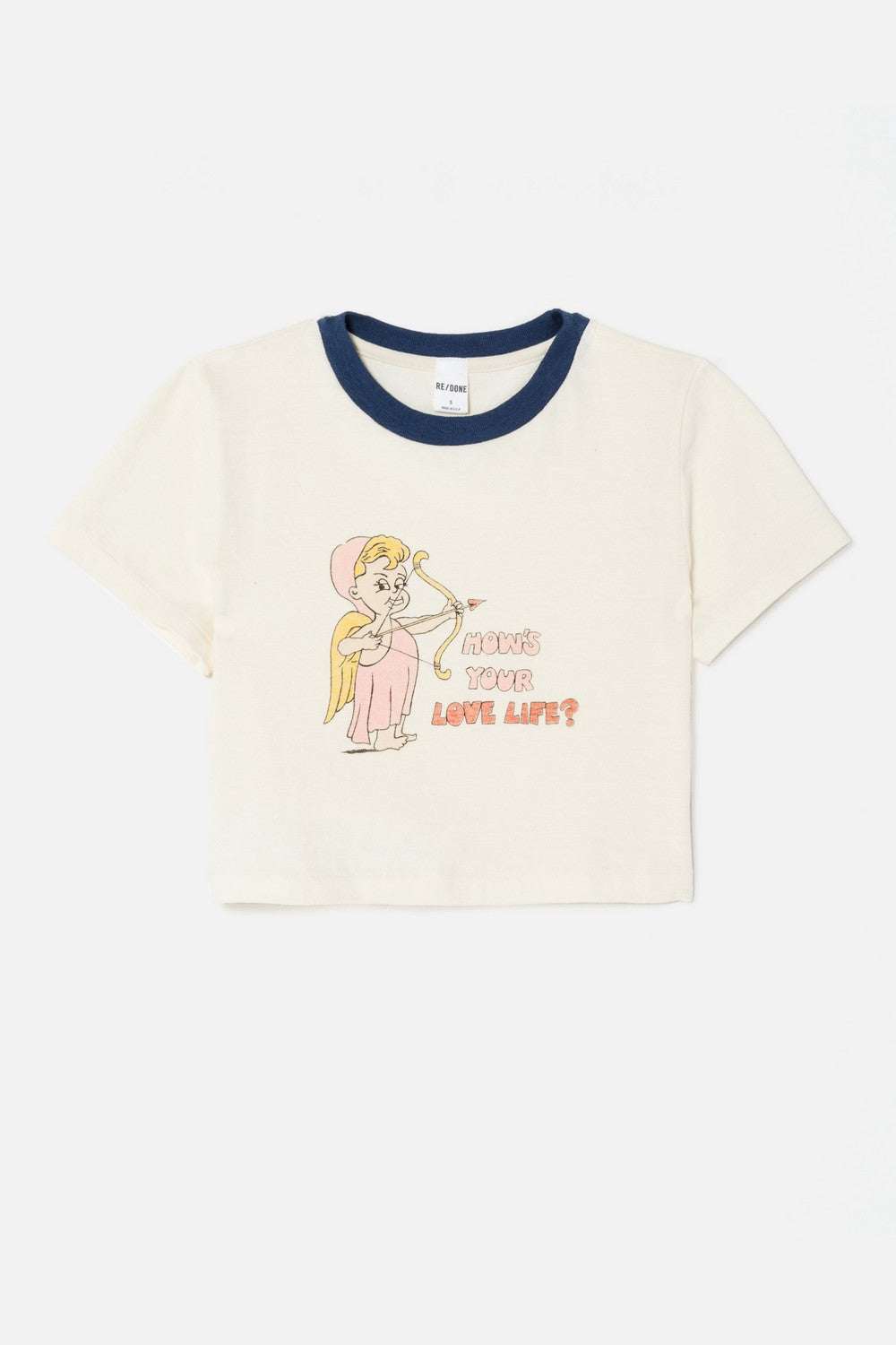 T-Shirt Micro Love Life - Vintage Ivory/Midnig