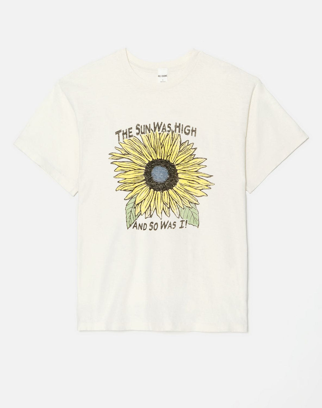 T-Shirt 90S Easy Sunflower - Vintage White