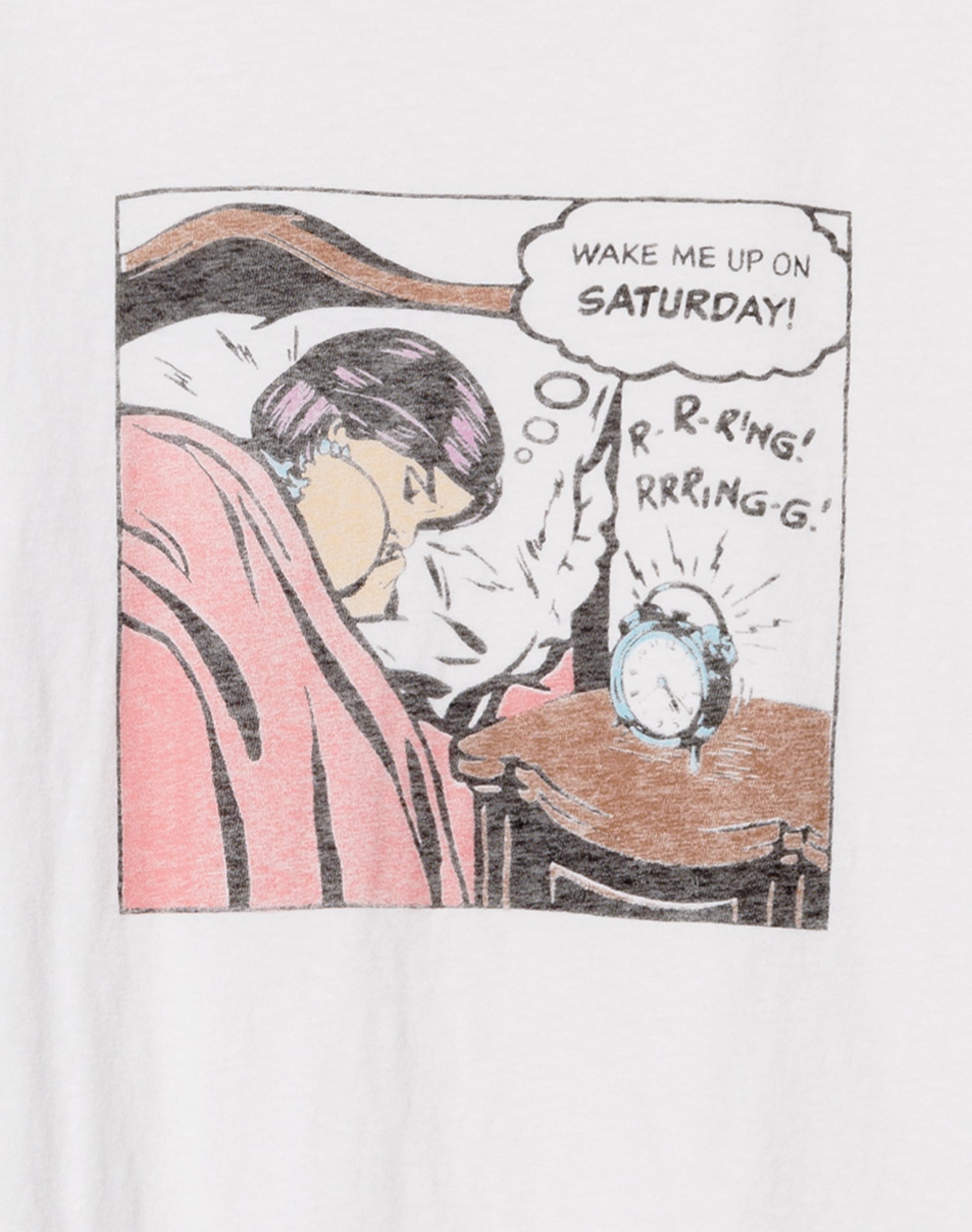 T-Shirt Classic Saturday - Vintage White