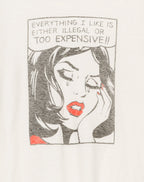 T-Shirt Classic Everything I Like - Vintage White