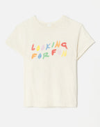 T-Shirt Classic Looking For Fun - Vintage White