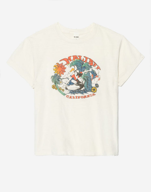 T-Shirt Classic Malibu - Vintage White