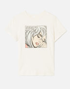 T-Shirt Classic Word Peace - Vintage White
